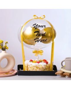 Kids special air vanilla balloon cake
