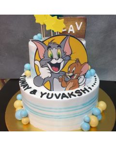 Two Tier Micky Mouse Cake