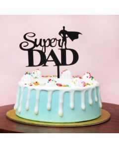 Forever Grateful Father’s Day vanilla cake with elegant cream frosting