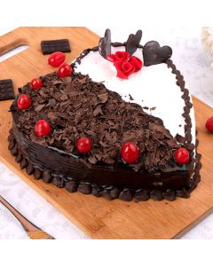 Heart Black Forest Cake 