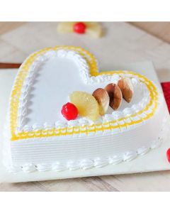 Gluten Free Pineapple Heart Cake