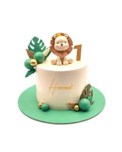 Cute Lion Theme Cake