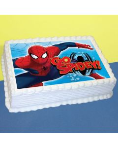 Spider Man Photo Cake