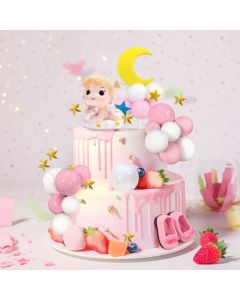 Cute Girl Pink Cake