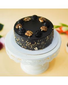 Gluten Free Walnut Brownie Cake