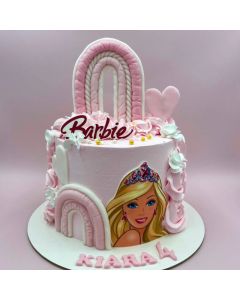 Pink Barbie Cake 