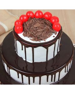 Two Tier Black Forest Cake