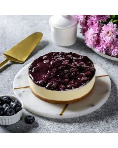 Gluten Free Blueberry Baked Cheesecake