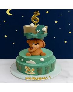 Cute Teddy Anti Gravity Cake