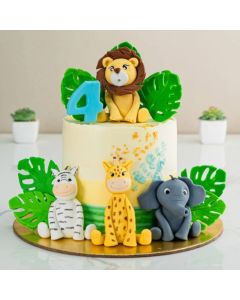 Jungle Animal Party Cake