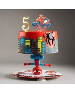 Spiderman Anti-Gravity Cake