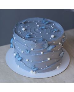 Blue Butterfly Cake