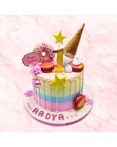 Rainbow Theme Cake