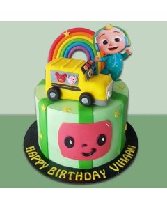 Cocomelon Musical Theme Cake