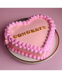 Little Heart Congratulations Cake