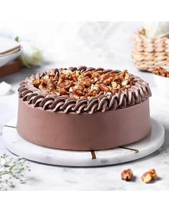 Sugar Free Walnut Brownie Cake