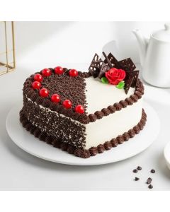 Gluten Free Black Forest Heart Shape Cake