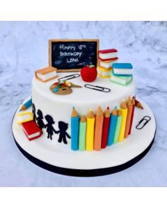 Delicious Teacher Theme Cake