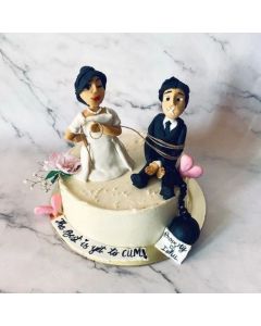 Game Over Batchlor Party Cake