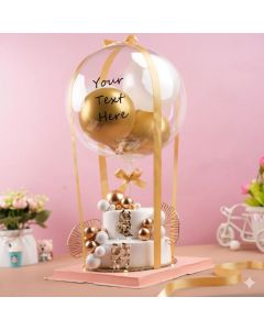 Cute Air Balloon Theme Cake