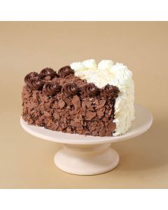 Sugar Free Heart Shape Black Forest Cake
