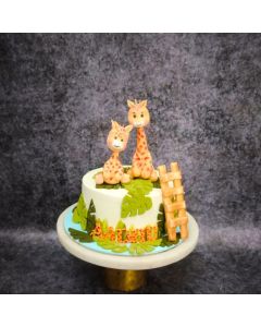 Giraffe Animal Theme Cake