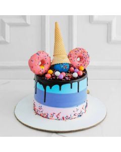 Beautiful Rainbow Theme Cake