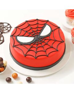 Spiderman Face Cake