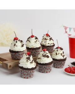 Gluten Free Black Forest Cupcakes - 6 Pcs.