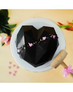 Sugar Free Heart Shape Pinata Cake