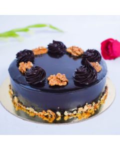 Sugar Free Walnut Brownie Cake