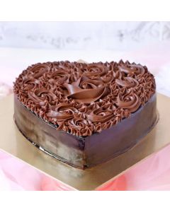 Sugar Free Hear Shape Chocolate Cake