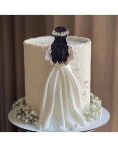 Elegant Bride To Be Cake