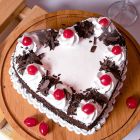 Gluten Free Black Forest Heart Shape Cake