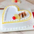Gluten Free Pineapple Heart Cake