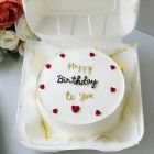gluten free happy birthday bento cake with cute design