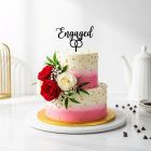 Beautiful Engagement Cake