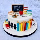 Delicious Teacher Theme Cake