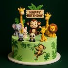 Jungle Safari Theme Cake 