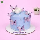 Blue Theme Birthday Cake