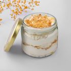 gluten free butterscotch jar cake with creamy layers