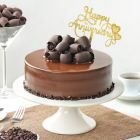 gluten free anniversary couple cake with romantic design