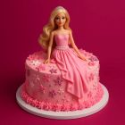 Luxury Barbie Theme Celebration Cake