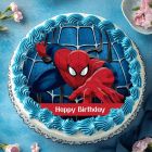 Spiderman Photo Cake