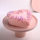 Sugar Free Heart shape pink cake