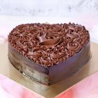 Sugar Free Heart Shape Chocolate Cake
